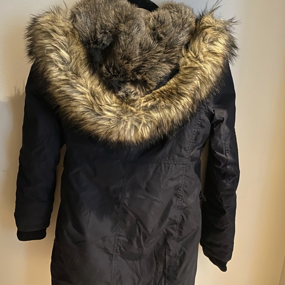 TNA Black Water-Resistant Parka Size XS - Picture 2 of 3